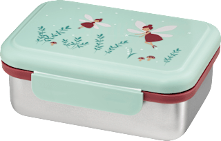 Brotdose Edelstahl mint/braun babylove