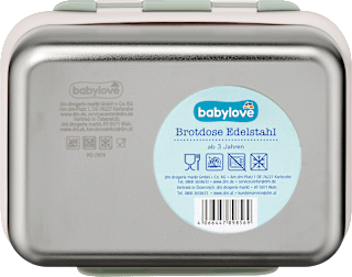 Brotdose Edelstahl mintgrün babylove