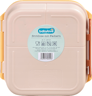 Brotdose mit Fächern beige/gelb babylove