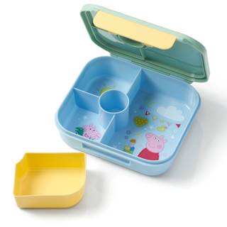 Brotdose mit Fächern hellblau/grün, Peppa Pig  babylove