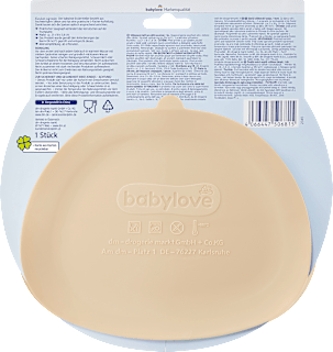 Esslernteller Silikon, beige babylove