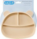 Esslernteller Silikon, beige babylove