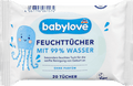 Feuchttücher mit 99 % Wasser, Reisegröße  babylove
