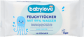 Feuchttücher mit 99 % Wasser, Reisegröße  babylove