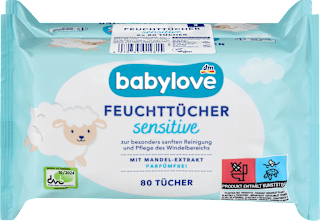 Feuchttücher sensitive (2x80 St) babylove