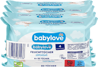 Feuchttücher sensitive (4x80 St) babylove