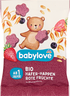 Frucht-Getreide-Riegel Happen Hafer & rote Früchte ab 1 Jahr babylove