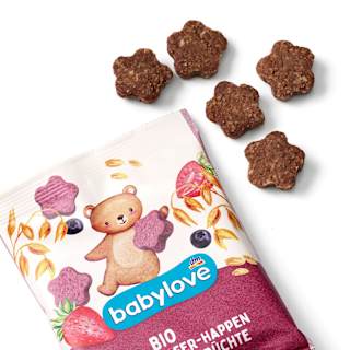 Frucht-Getreide-Riegel Happen Hafer & rote Früchte ab 1 Jahr babylove