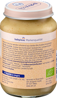 Frucht & Getreide Apfel mit Vollkornflocken, ab dem 6.Monat babylove