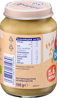 Frucht & Getreide Apfel mit Vollkornflocken, ab dem 6.Monat babylove