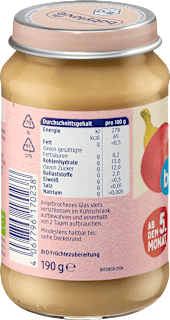 Früchte Apfel mit Banane ab dem 5. Monat babylove