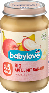 Früchte Apfel mit Banane ab dem 5. Monat babylove