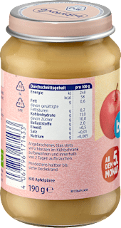 Früchte Apfel pur ab dem 5. Monat babylove