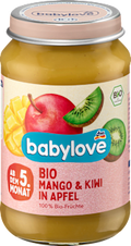 Früchte Mango & Kiwi in Apfel ab dem 5. Monat babylove