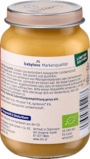 Früchte Pfirsich-Aprikose in Apfel ab dem 5. Monat babylove