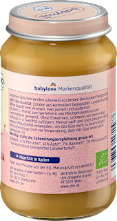 Früchte Pfirsich & Maracuja mit Apfel ab dem 5. Monat babylove