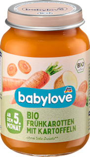 Gemüse Frühkarotten mit Kartoffel ab dem 5. Monat babylove