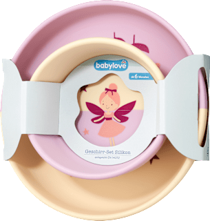 Geschirr-Set Silikon Fee 2tlg babylove