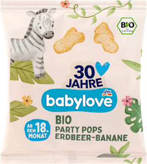 Kindersnack Party Pops Erdbeer-Banane ab dem 18. Monat babylove