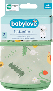 Lätzchen grün Garten babylove