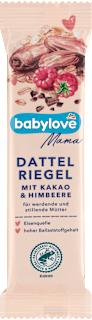 Dattelriegel Kakao & Himbeere babylove Mama