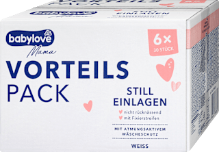 Stilleinlagen weiß (6x30 St) babylove Mama