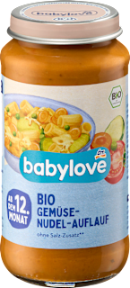 Menü Gemüse Nudelauflauf ab dem 12. Monat babylove