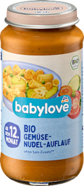 Menü Gemüse Nudelauflauf ab dem 12. Monat babylove