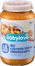 Menü Kartoffeln mit Rindergulasch ab dem 8. Monat babylove