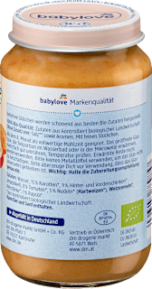 Menü Schinkennudeln mit Gemüse, ab dem 8. Monat babylove