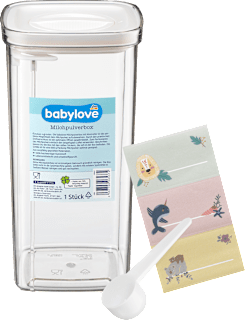 Milchpulverbox inkl. Abstreifer babylove