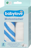 Moltontücher Streifen/uni  babylove