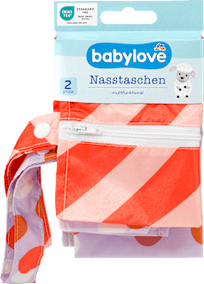 Nasstaschen-Set lila/rot babylove