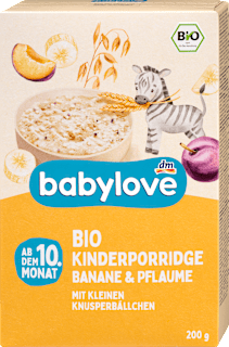 Porridge Banane & Pflaume ab dem 10. Monat babylove