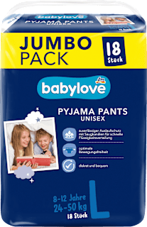 Pyjama Pants Gr. L 8-12 Jahre (24-50 kg), Jumbopack babylove