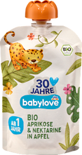 Quetschie Aprikose&Nektarine in Apfel ab 1 Jahr babylove
