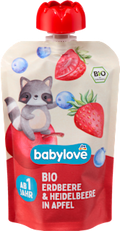 Quetschie Erdbeere & Heidelbeere in Apfel ab 1 Jahr babylove