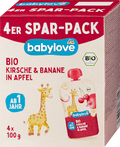Quetschie Kirsche & Banane in Apfel, ab 1 Jahr (4x100 g) babylove