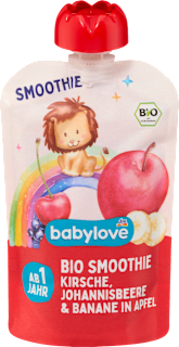 Quetschie Smoothie Kirsche, Johannisbeere & Banane in Apfel ab 1 Jahr babylove