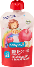 Quetschie Smoothie Kirsche, Johannisbeere & Banane in Apfel ab 1 Jahr babylove