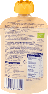 Quetschie Smoothie Mango & Maracuja in Apfel, ab 1 Jahr babylove