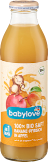 Saft Banane-Pfirsich in Apfel, ab 1 Jahr babylove