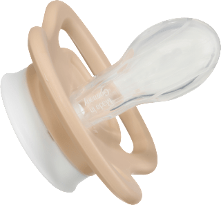 Schnuller Air Silikon symmetrisch, mint/beige & blau/petrol, Gr. 2, 5-18 Monate  babylove
