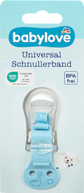 Schnullerband blau Dino babylove