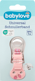 Schnullerband rosa Erdbeere  babylove