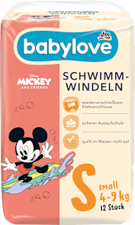 Schwimmwindeln Disney Gr. Small (4-9 kg)   babylove