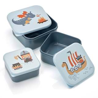 Snackboxen blau, 3-teilig   babylove