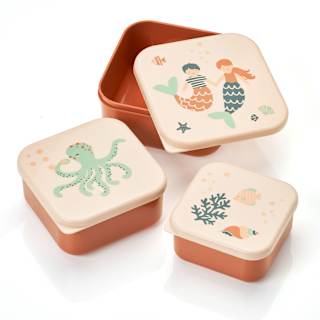 Snackboxen rosa, 3-teilig   babylove