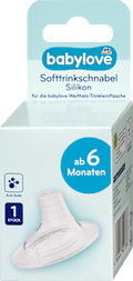 Softtrinkschnabel für Weithals Silikon, ab 6. Monat babylove