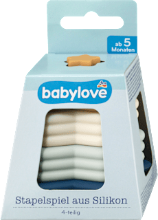Stapelspiel aus Silikon, 4-teilig, Sterne babylove